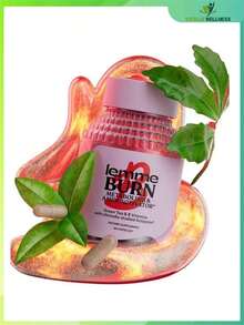 Lemme Burn – Belly Fat Burner & AMPK Activator Supplement For Men & Women – With Actiponin ®   Gynostemma, Green Tea Extract, B6, B12 – Metabolism Support – 60 Vegetarian Capsules - 1 - 查看 1