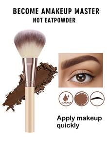 45PCS Makeup Tools Set Including:20PCS Makeup Brush Set+4PCS Makeup Sponges+4PCS Mini Makeup Sponges+4PCS Triangle Powder Puffs+8PCS Mini Air Cushion Powder Puffs+1pc Hairband+2PCS Hand Bowl Strap+2PCS Facial Cleansing Sponges - Apricot - View 2