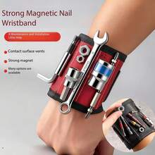 Magnetic Tool Wristband - Hold Screws, Nails & Drill Bits Securely | Must-Have DIY Accessory For Handymen, Dads & Moms | Hands-Free Tool Organizer - Upgraded Version In Multiple Colors - View 2