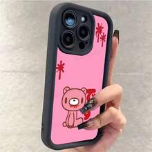 Funda de teléfono suave negra Cute G-GloomyB-BearPhone17ProMax161514131211Plus 17air - z7 - Ver 10