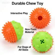 1个大/中型犬零食球，防无聊咀嚼玩具，慢食益智球 - 紅色 - 查看 5