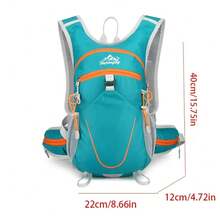 Lightweight Backpack – Ultra-Thin Backpack For Cycling, Hiking And Running With Adjustable Shoulder Straps And Zipper – Durable Nylon Backpack For Travel, Gym And Daily Commute – Unisex Daypack For Women And Men - Blue - View 3