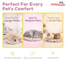 Original Microwave Heat Pad for Pets - Chew Proof Water Resistant Heating Disc for Dogs Cats Rabbits Guinea Pigs and Small Animals - Up to 10 Hours Warmth - como en la foto - Ver 6