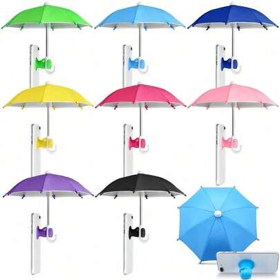 Smartphone Sun Shade - Smartphone Suction Cup Holder Sun Shade, Smartphone Sun Shade, Mini Smartphone Sun Shade, Multifunctional Detachable Clip-On Mini Sun Shade, Suitable For Android Phones, Birthday, Family, Friend Gifts, Summer Outdoor Beach Travel Phone Holder, Phone Accessories