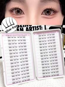 便宜的30排大容量睫毛册自粘睫毛C卷睫毛漫画睫毛猫眼睫毛仙女睫毛可重复使用无胶睫毛日常佩戴睫毛 - C - 查看 11