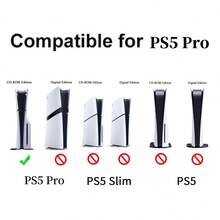 2pcs Compatible With PS5 Pro CD-ROM Edition, 5 Pro Console Protective Sleeve, Silicone Game Console Cover, Dust-Proof, Scratch-Resistant, Waterproof, Skin-Friendly Soft Silicone, Easy To Install And Store, Enhance Gaming Experience - View 7