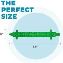 Outward Hound Squeaker Matz Plush Gator Dog Toy, XL - Squeaker Matz Gator-2X-large (Pack Of 1) - View 5