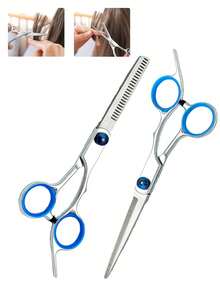 Tijeras de corte de pelo profesionales adecuadas para cortes de pelo y recortes, aptas para salones y uso doméstico, también adecuadas para mascotas. Una opción ideal para cortes de pelo y recortes. - Multicolor - Ver 1