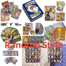 300张动漫爱好者礼物战斗卡牌，卡片，卡片（V系列VMAX卡牌，稀有GX卡牌，动漫游戏卡牌，补充卡牌，闪光卡牌，成人节日礼物，派对用品，节日配件，生日派对用品）（随机款式） - 彩色 - 查看 7