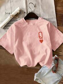 Áo thun nữ tay ngắn cổ tròn màu trơn, dáng rộng, 100% cotton, mềm mại và thoải mái, phong cách thường ngày, thời trang đường phố, họa tiết trái tim đỏ hình quân bài Q vui nhộn, áo nữ, áo thun nữ, áo nỉ nữ, quần áo nữ, trang phục mùa hè thanh lịch, quần áo mùa hè cho nữ, đồ thể thao, áo mùa hè, trang phục mùa xuân cho nữ, áo thun tập gym cho nữ, áo thun cơ bản, áo thun tay ngắn cho nữ, mùa xuân/hè, trang phục lễ hội cho nữ, phong cách Y2K, áo thun mùa thu đông vui nhộn, kỳ nghỉ, bãi biển, thường ngày, trang phục thập niên 90, áo dễ thương, trang phục lễ Phục sinh cho nữ, lễ hội hóa trang, mọi mùa, văn phòng/phòng khách/nhà/thể thao ngoài trời/đơn giản, trang phục phương Tây cho nữ, trang phục, áo màu hồng nhạt. - Phấn rôm trẻ em - Xem 2