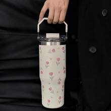 Vacuum Flasks & Thermoses - Tulip Blue – 30 Oz Transparent Cover - View 4