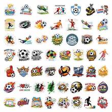 FIFA 足球賽主題貼紙套組，多圖案組合裝飾貼紙，球迷個性化DIY小物，適用於行李裝飾、日常用品個性化點綴、滑板裝飾、手帳裝飾、筆記本裝飾，世界盃周邊居家裝飾 - 50pcs - 查看 5