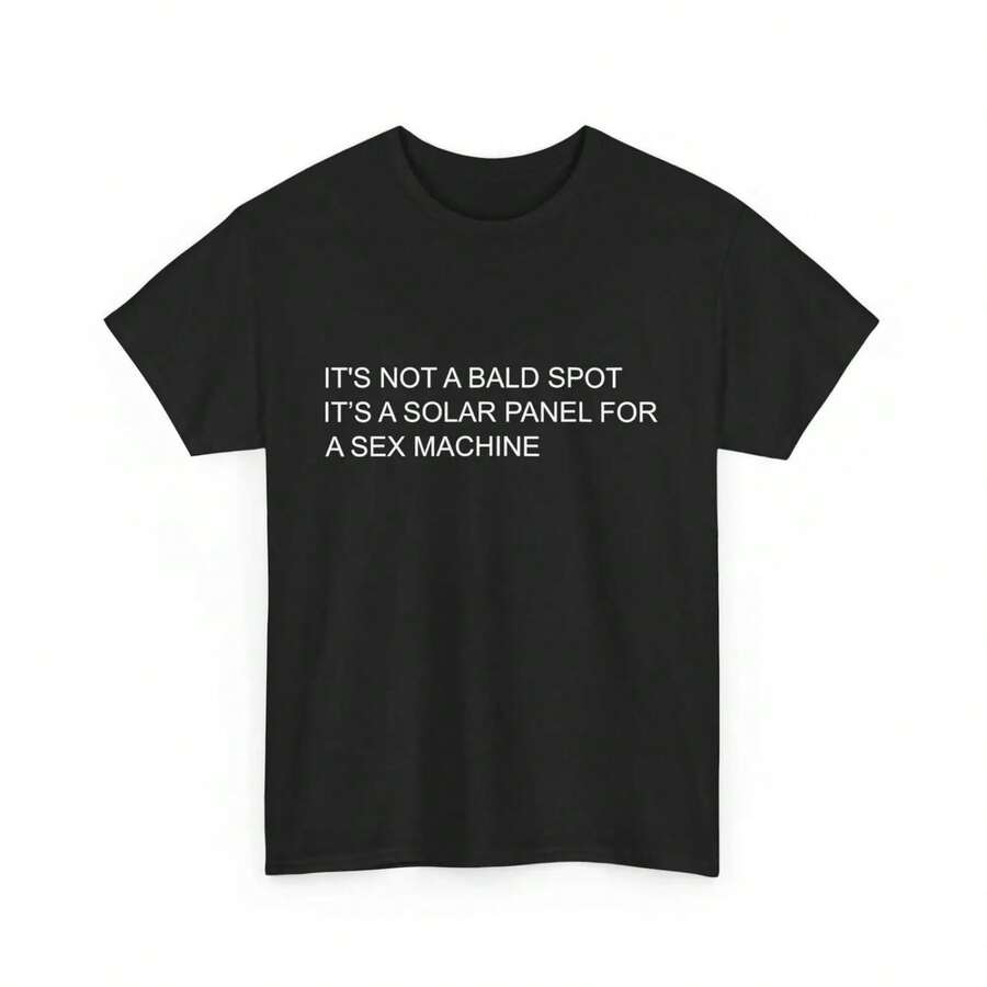 It's Not A Bald Spot Solar Panel T Shirt - 黑色 - 查看 1