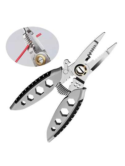 7-Inch Multipurpose Wire Stripper - Professional Tool Gift Electrician Crimpe Pliers For Wire Stripping Cable Cutters Hand Tool