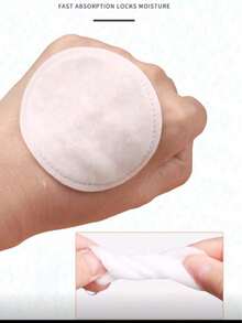 Bộ 100/200 miếng bông tẩy trang tròn dùng một lần, 3 lớp dày dặn, hai mặt, kích thước 5.8*5.8cm, tiện dụng. - A - Xem 7