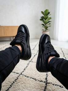 Air 4RM Sneaker Boot - Casual, Skate, Gym, Training - Soft And Comfortable - 4RM 黑色 - 查看 2