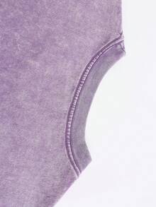 Plus-Size Christian Graphic T-Shirts For Men – "TRUST GOD", Colorful Graphic T-Shirts, Washed Vintage T-Shirts, Oversized Men's T-Shirts, 230g 100% Cotton, Unisex Tops, Summer Tops Plus Size, Summer Men's Street Style T-Shirts, Christian T-Shirts. - Màu tím  Violet - Xem 6