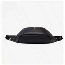 100% wasserdicht & strapazierfähiges echtes Leder Unisex Bauchtasche in Schwarz, Multifunktions-Hüfttasche, Brusttasche, modisch für Schule, Business-Casual, geräumig, geeignet für Büro, Schule, Arbeit, Pendeln, Outdoor, Reisen, passend für Teenager, Frauen, Studenten, Büromitarbeiter, japanischer Stil Tasche - Verschiedenfarbig - Übersicht 6