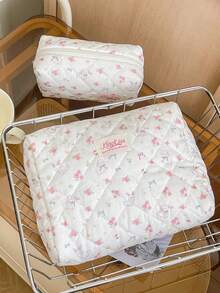 1件/套 红色花朵蝴蝶结兔子女孩化妆包套装 化妆品收纳整理袋 带拉链 适用于护肤品、化妆品、唇油、防晒霜、护手霜、耳机、零钱、小物件 可爱化妆包 化妆包 化妆盒 化妆包 日常通勤必备 旅行必备 邮轮必备 宿舍必备 礼物 朋友 生日礼物 婚礼伴娘礼物 妈妈礼物 老师礼物 - 紅色 - 查看 6