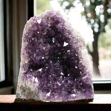 1 Pc A+ Quality Large Amethyst Raw Stone, Vibrant Purple Crystal Cluster, Suitable For Home Decoration, Jewelry Making, And Collection, - Purple - View 17