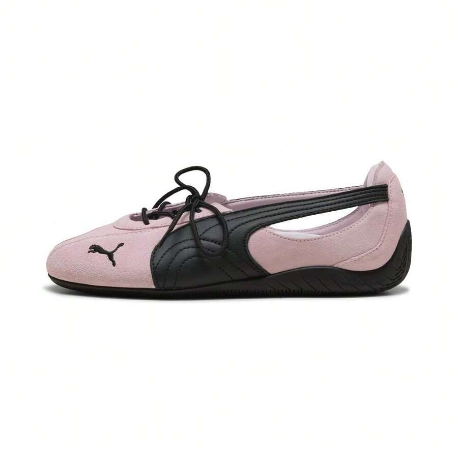 Puma Speedcat Ballet Nova Leather Sneakers - Black/White Racing Flats | Slim-Fit Minimalist Streetwear Shoes | Ballet Inspired Sporty Luxe - 粉色 - 查看 1