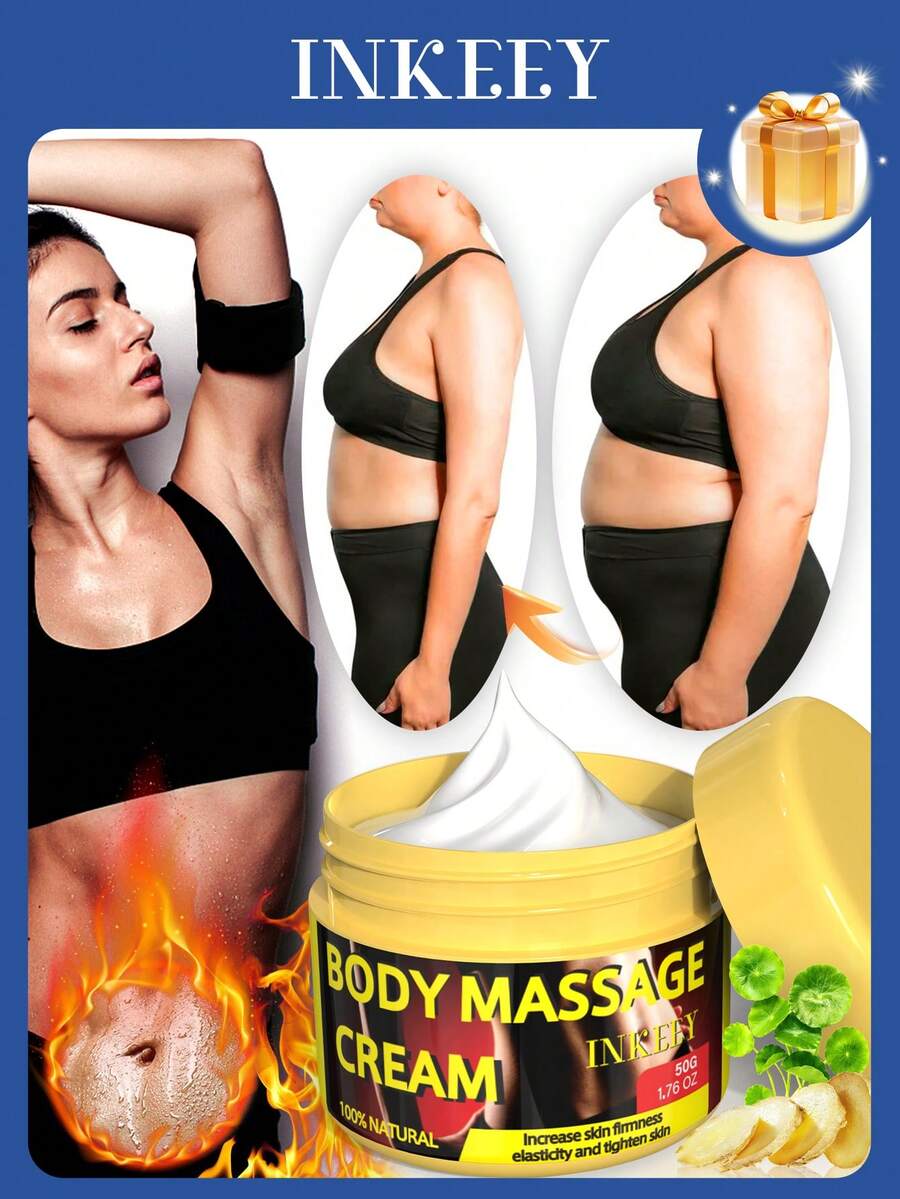 Body Massage Cream, Body Cream, Moisturizing Cream, Relaxing Massage Cream, Massage Creams For Massage Therapy, Hydrating & Smoothing & Skin Softening Care, Natural Plant Extract Formula, Full Body Massage At Home & Spa Use, For Men & Women, All Skin Types - Cream - View 1