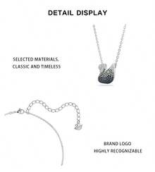 Dây chuyền hình thiên nga Swarovski 5614103 - Xám 5614103 - Xem 6