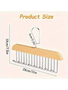 2pcs Wardrobe Bra Hanger, Vest Hanger 3pcs Set, With 8 Hooks, Can Accommodate 24 Bras, Wood Saving Space Hanger, 360 ° Rotating Closet Storage And Camisole, Swimwear, Lace Up Dresses, Storage Space In Dormitories And Apartments - 2pcs - View 8