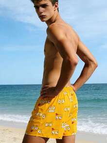 1pc Men's Multicolor Cotton Plaid Print Fashion Comfortable Boxer Briefs - Multicolor - View 2
