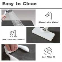 Tapete de baño pequeño de secado rápido antideslizante lavable delgada absorbente se adapta a la puerta ideal para baño ducha o fregadero 12 x 12 pulgadas color gris oscuro - como en la foto - Ver 6