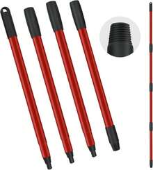 Spin Mop Handle Replacements For Oceda 4-Section Mop Replace Handle Compatible With O-Ceda Spin Mop Refills And Brooms, O Ceda Mop Stick For Floor Clean, 30" To 58", Universal Fit Oceda Mop Head - ColorA - 查看 9