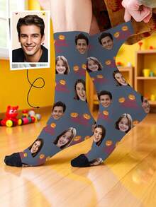 1 Đôi tất in hình khuôn mặt theo yêu cầu, tất in ảnh cá nhân, tất in hình ngộ nghĩnh, có thể in bất kỳ hình khuôn mặt nào, thích hợp làm quà tặng kỷ niệm, Ngày Valentine, sinh nhật, đám cưới, Ngày của Mẹ, Ngày của Cha, quà tặng bạn thân. - Nhiều màu - Xem 8