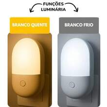 Mini Plug-In Night Light For Bedroom, LED, Child/Baby, Bivolt - Xem 2