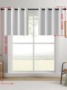1片/2片装窗帘，遮光窗帘，隔热，不透光窗帘，带孔眼，遮光，防紫外线，卧室客厅室内装饰，隔热遮光窗帘 - 重型遮光带孔眼窗帘，适用于卧室和客厅，保护隐私和调节温度的窗帘，客厅窗帘 - 白色 - 查看 29