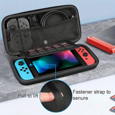 Túi đựng du lịch chống sốc vỏ cứng dễ thương với 10 khe đựng thẻ game, túi bảo vệ cho máy chơi game và phụ kiện, món quà lý tưởng cho Halloween, Lễ Tạ ơn, Giáng sinh, sinh nhật.