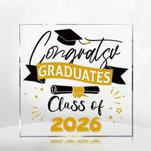 1 件亚克力牌匾，是庆祝 2026 届毕业生的理想之选。这份鼓舞人心的礼物非常适合大学、学院、初中和高中毕业生，作为一份难忘的纪念品。 - 方形 - 查看 13