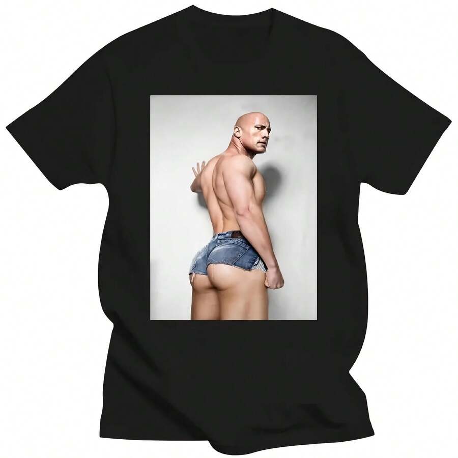 S Rock Hard Bottom Funny GraphicWomen Men Summer Short Sleeve Plus Size Cotton Crew Neck T Shirt 80043 - 款式 - 查看 1