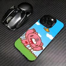 Funda de teléfono con diseño de oso gloomy para Phone17ProMax151614Plus1213XSMax11Pro, cubierta plateada colorida y a la moda 17air - Negro1 - Ver 11