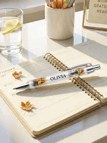 Custom Personalized Photo Ballpoint Pen - Custom Name & Dual Portrait Image Design - Unique Personalized Gift For Friends & Family - Perfect For Daily Writing, Office & School Stationery Use - Multicolor - View 9