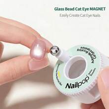 nailpop 360 Degree Rotating Cat Eye Magnet Suitable For Metal Particle Cat Eye Gel, Glass Bead Nail Magnet With Excellent Light Absorption Effect, Powerful Magnet Suitable For Beginner DIY And Nail Salon Use - Multicolor - View 5