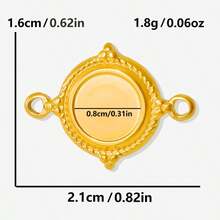 2pcs Assorted Geometric Shapes Including Rectangle, Circle, Oval, Square 304 Stainless Steel Pendant, Jewelry Making Charms, Suitable For DIY Photo, Stone, Resin Jewelry Trays And Bases, Vintage Personalized Accessories For Men And Women - Geometry - View 56