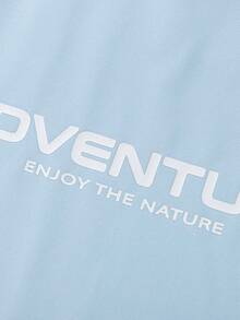 Balabala 2026 Summer Kids Short Sleeve T-Shirt + Sweatpants 2 Pieces Sports Set - Blue Tint - View 5