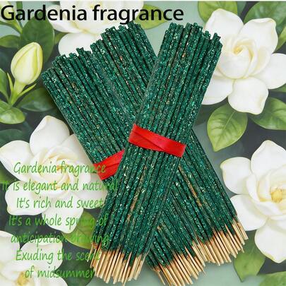 13/21/49 عود بخور من الياسمين المطلي باليد، بتلات الياسمين واضحة، رائحة الياسمين الأنيقة، لون أخضر فاتح، ضروري للصيف، مناسب للمنزل والمكتب والفندق والحمام والتخييم في الهواء الطلق، هدية رائعة