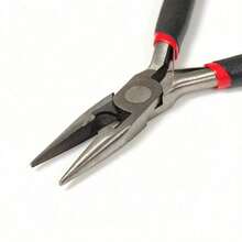 Bộ 3 món, gồm 1 kìm tự làm thủ công, 1 nhẫn vàng, 1 nhíp bạc, có thể dùng để làm và sửa chữa nhiều loại phụ kiện trang sức khác nhau. - màu đen - Xem 5