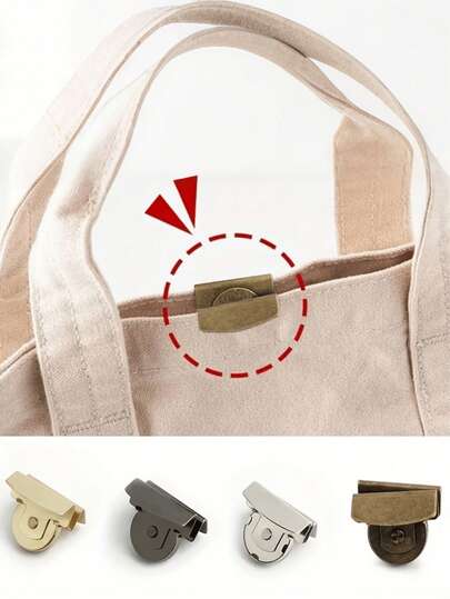 5/1个磁性金属按扣，适用于包袋及其他手提包，隐藏式按扣，无缝闭合，是DIY包袋和服装工艺的理想之选。