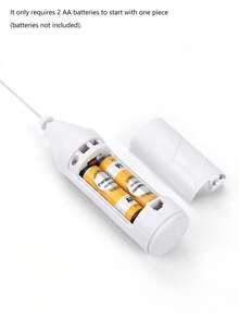 1个手持式电动奶泡器，家用烘焙工具，无线电池供电咖啡奶泡器饮料搅拌器，带不锈钢电动搅拌器，适用于咖啡、拿铁、卡布奇诺、热巧克力、蛋白粉等。 - 彩色 - 查看 4