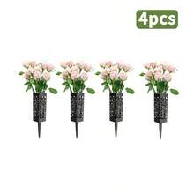 6/4/2/1件裝紀念花架墓園籃，庭院裝飾，方形尖刺墓園花盆，墓地祭拜紀念籃，戶外裝飾，鏤空設計適合花藝布置 - 均碼 - 查看 15
