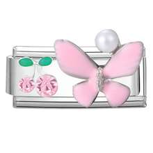 1pc Modular Beaded Bracelet DIY Kit, Includes Heart, Bow, Cherry, Moon Charms, Rhinestone Design, Suitable As Party Gift For Friends, Family, Couples - M294030 M294031 - View 17