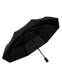 1pc Portable Foldable Manual Sun Umbrella, Rainproof, Cooling, UV Protection, Quick Dry, Solid Color, Suitable For Business Travel, Beach, Summer Outdoor Use, Foldable, Portable And Easy To Use - Multicolor - View 5