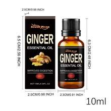 south moon 3 botellas/30ml Aceite esencial de aromaterapia corporal de jengibre, nutritivo, reafirmante de la piel, masaje de aromaterapia de Body completo - jengibre - Ver 11
